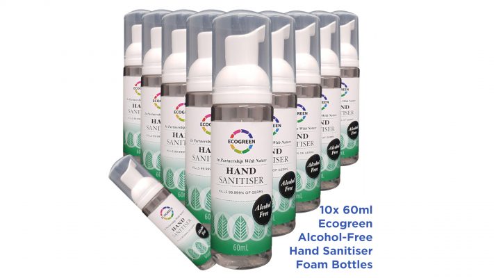 bulk eco green hand sanitiser 60ml bottles nz