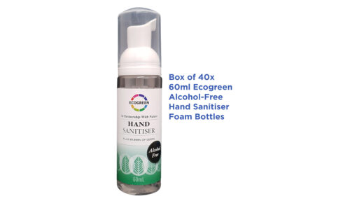 40x 60ml eco green alochol free hand sanitiser bulk buys nz